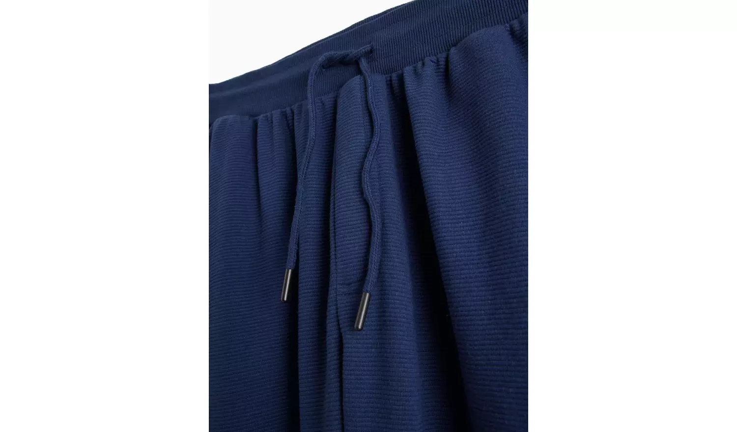 Navy Ottoman Pyjama Bottoms M