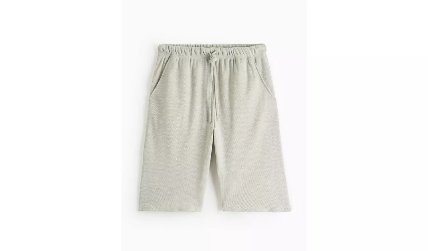 Grey Waffle Coord Shorts M