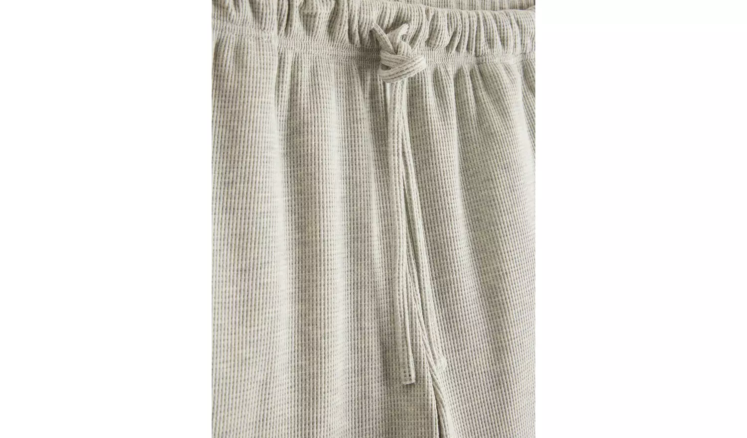 Grey Waffle Coord Shorts M