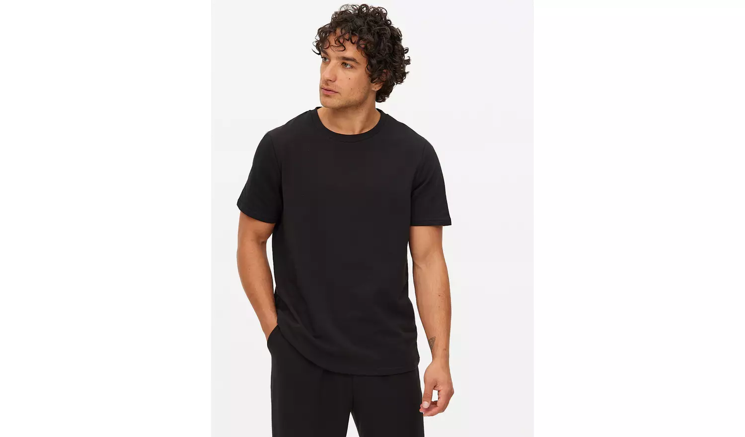 Black & Grey Pyjama T-Shirt 2 Pack S