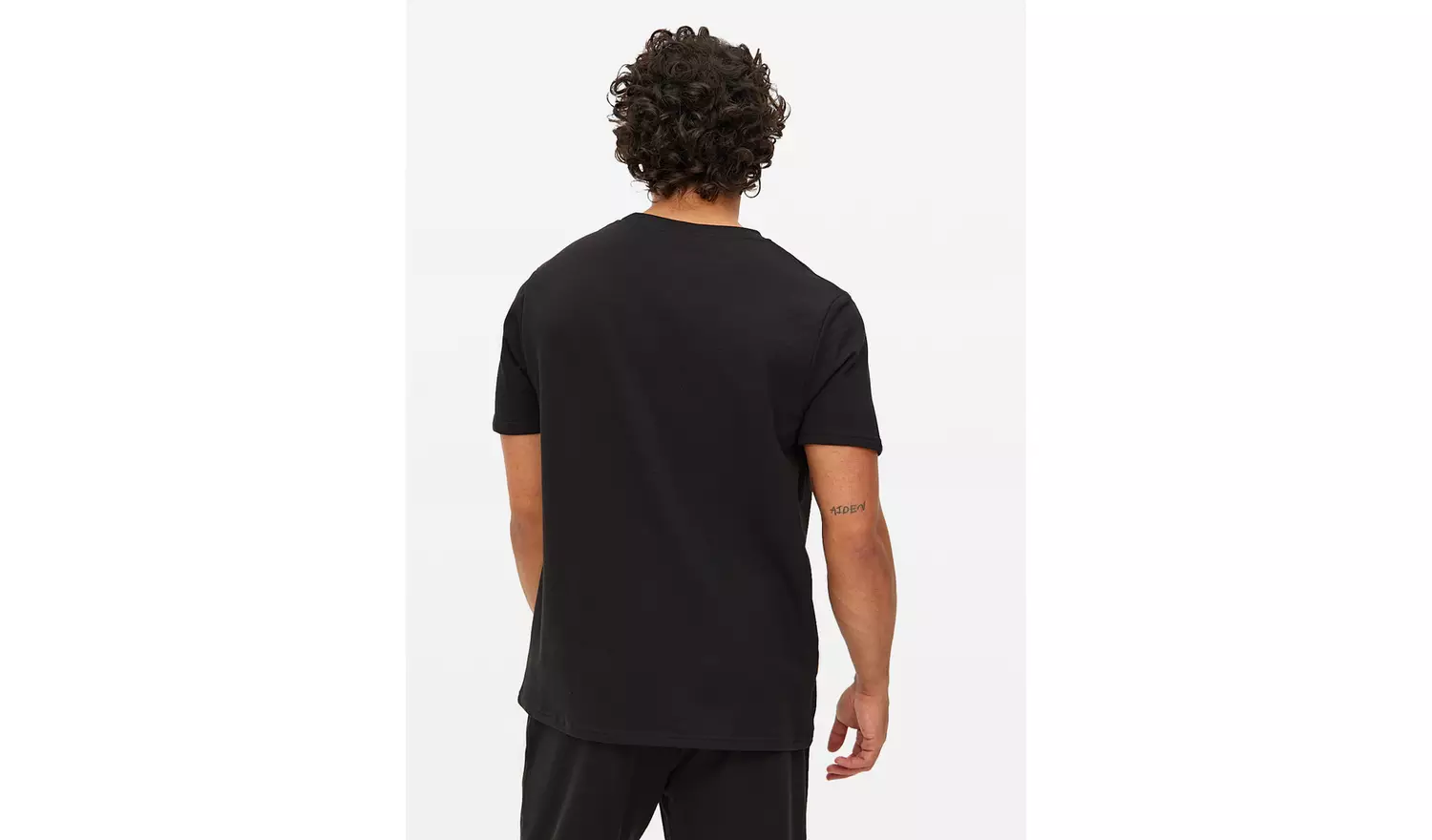 Black & Grey Pyjama T-Shirt 2 Pack S