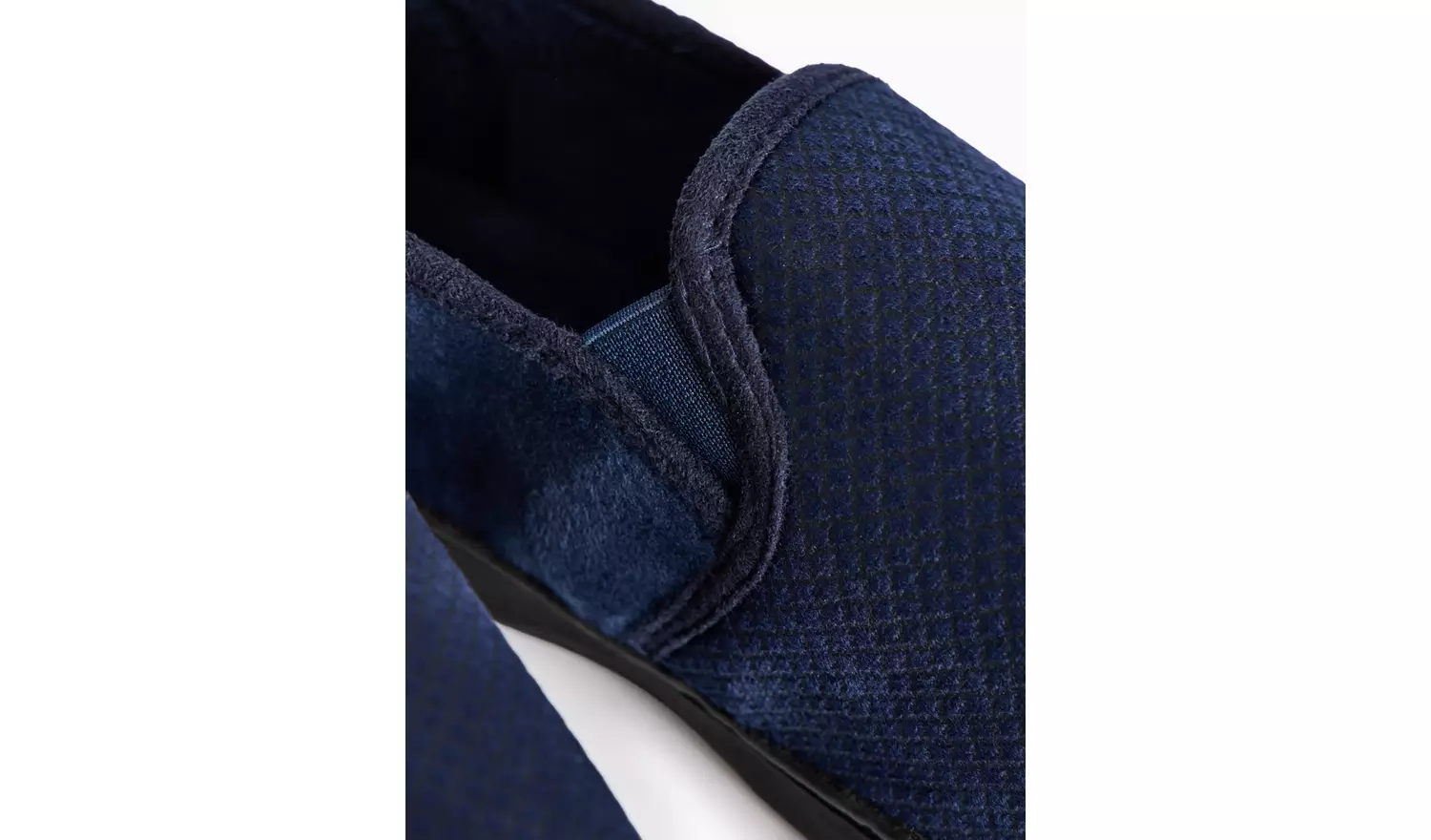 Navy Diagonal Square Full Slippers With Arch Support 8