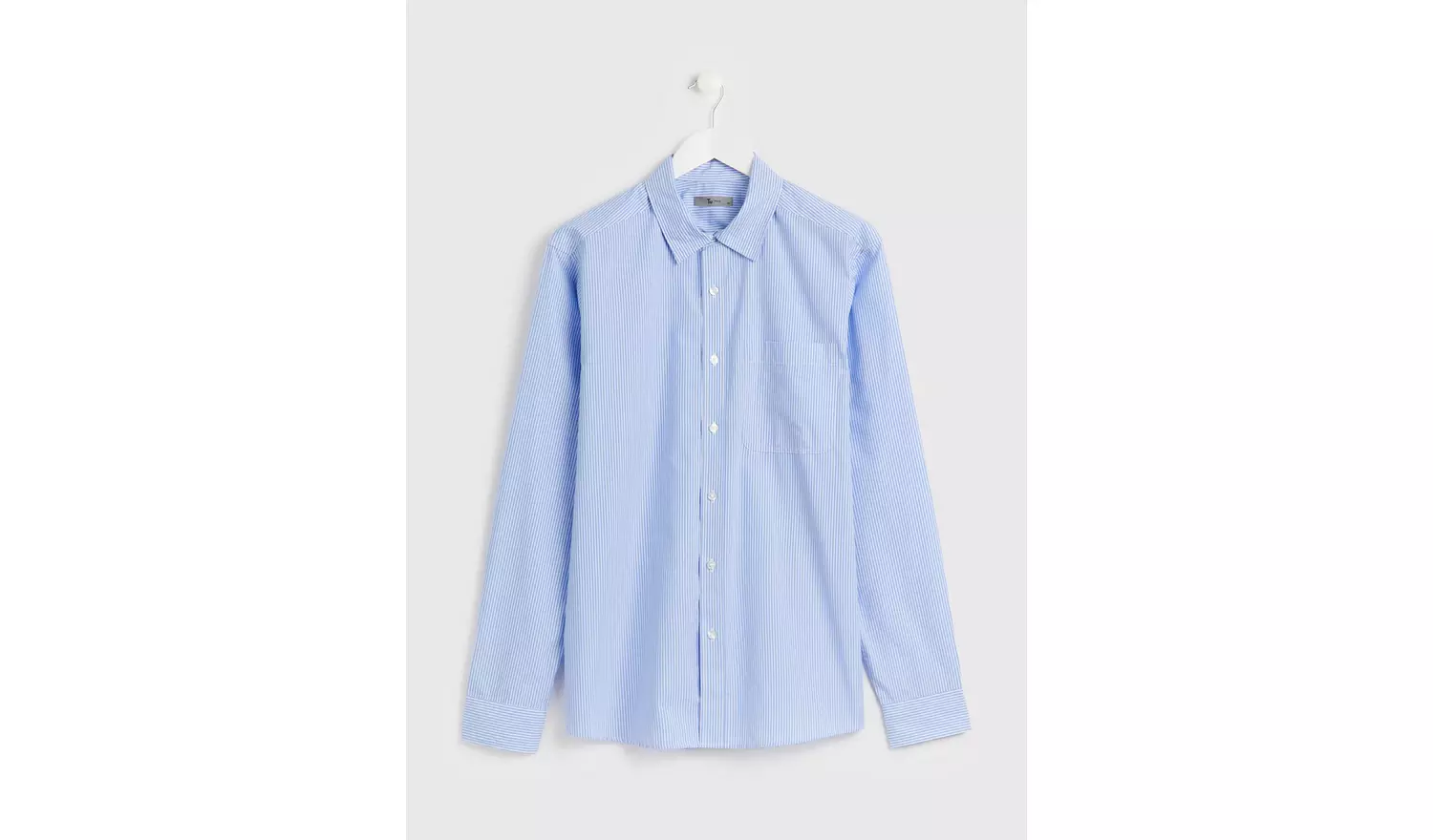 Blue Butchers Stripe Regular Fit Shirt L