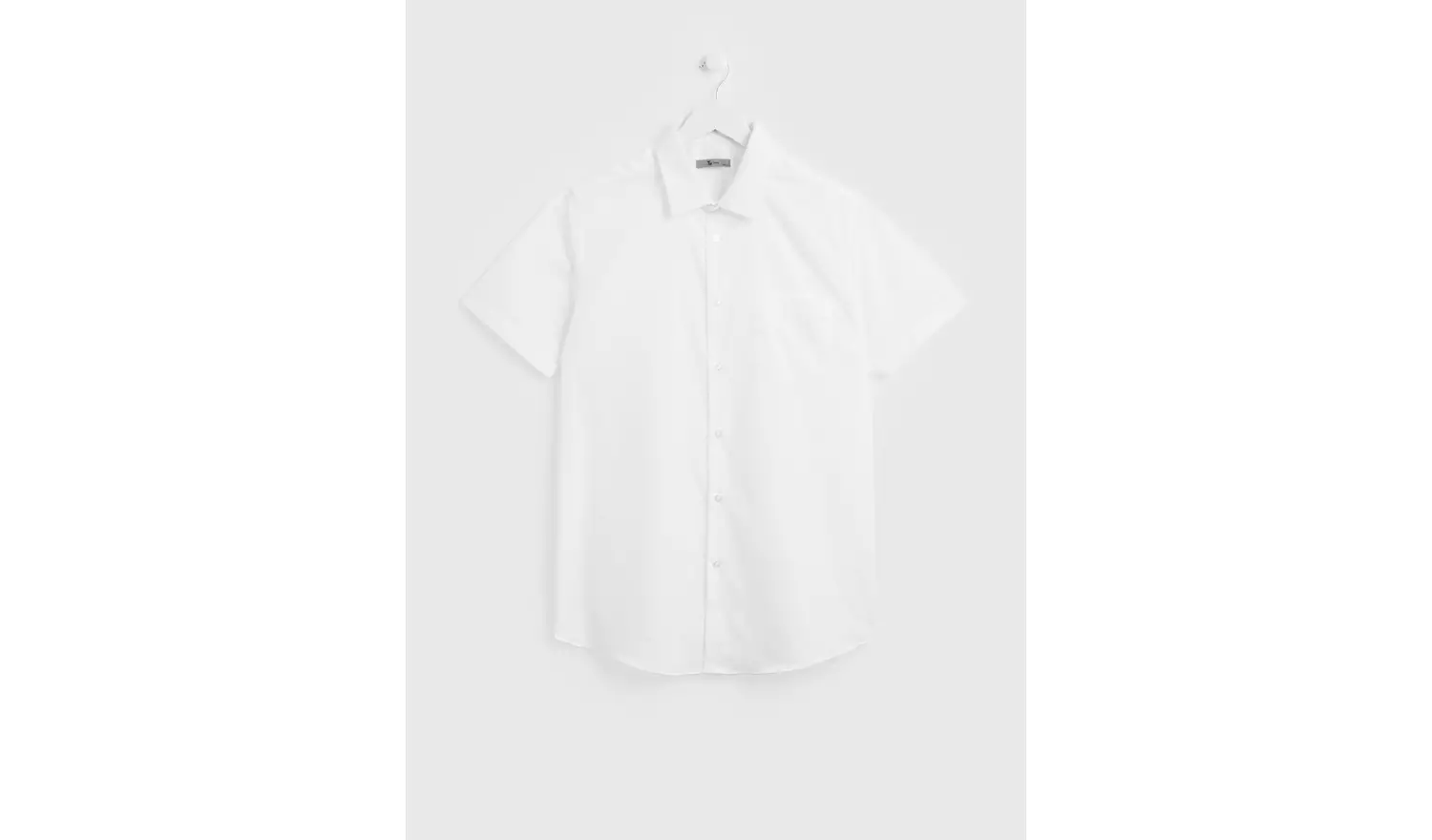 White Regular Fit Short Sleeve Shirts 2 Pack 17
