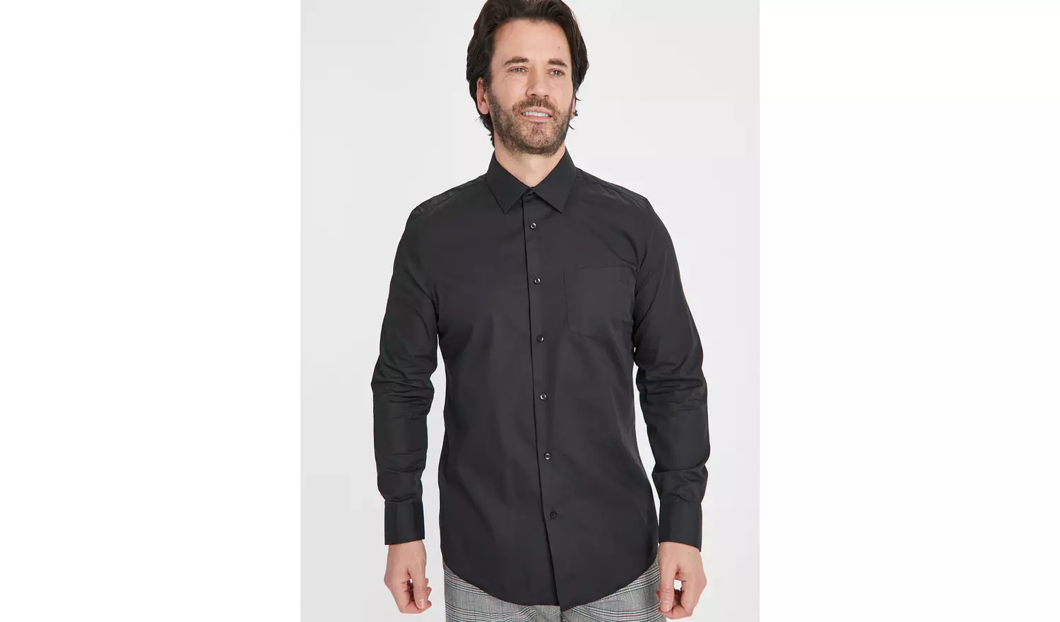 Black Regular Fit Formal Shirt 2 Pack 18.5