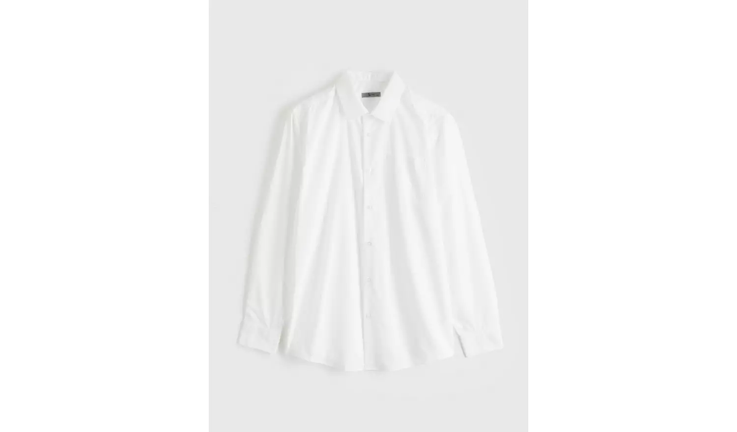 White Regular Fit Long Sleeve Shirts 5 Pack 18