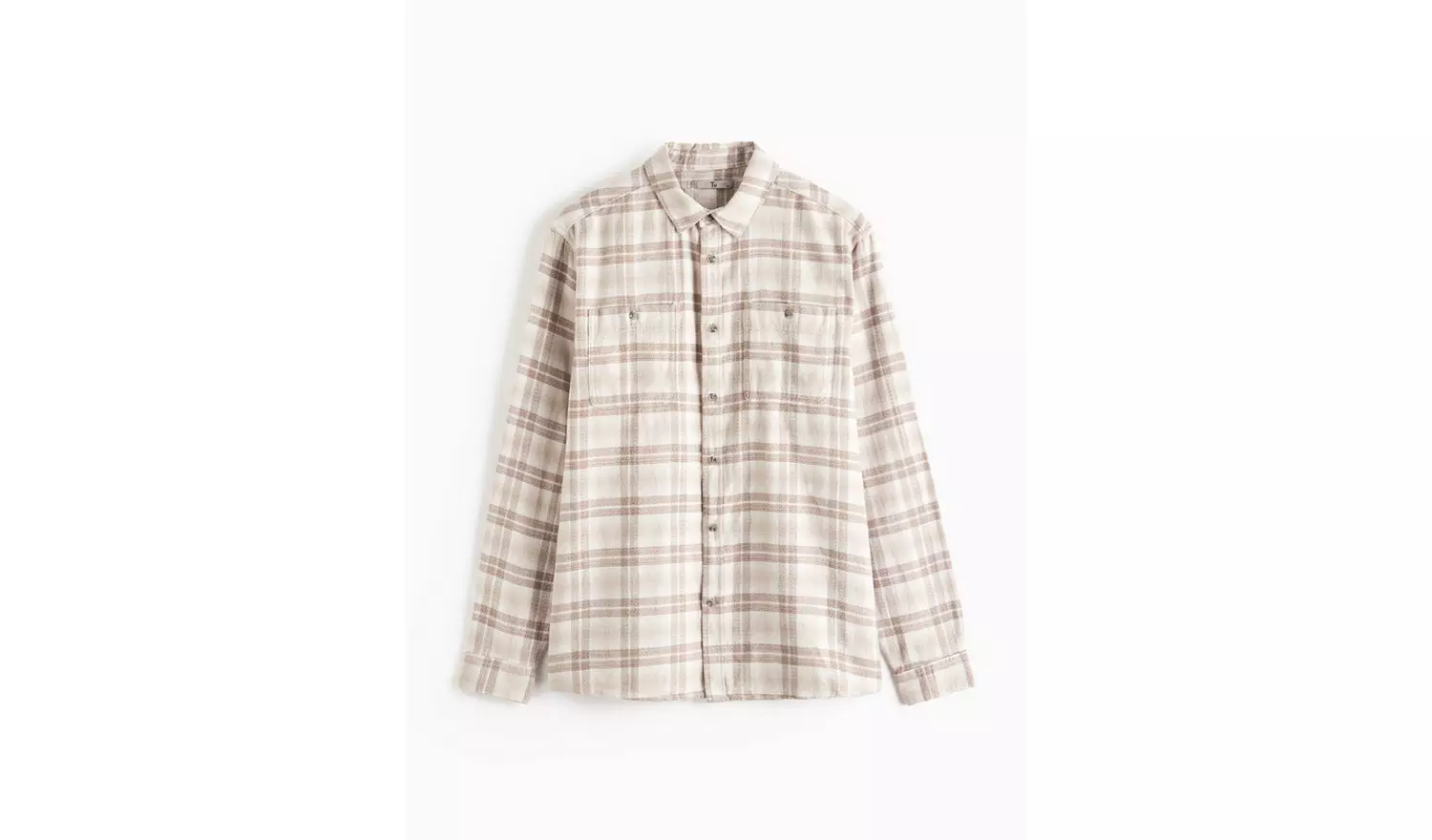 Neutral Check Textured Shirt S