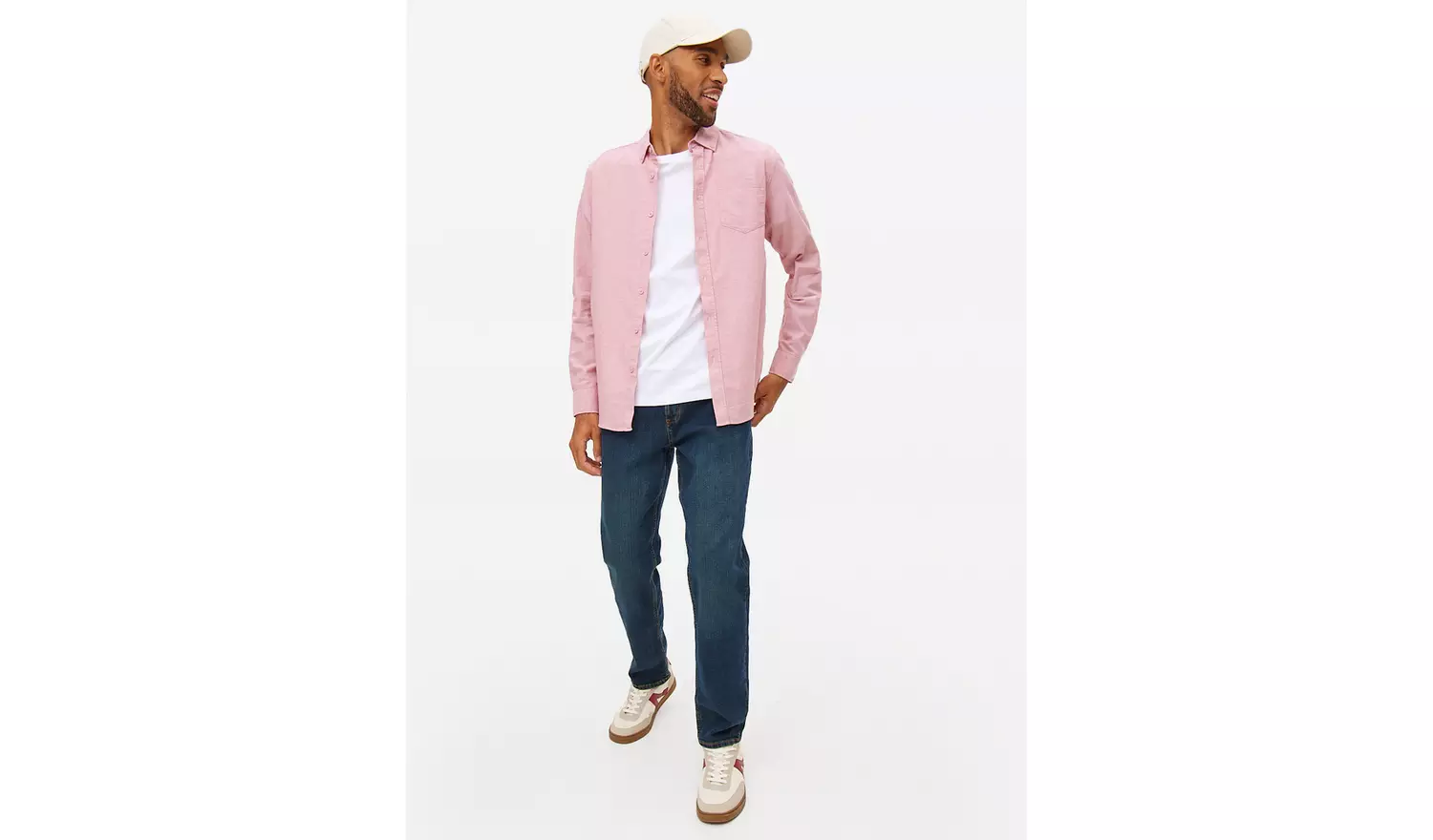 Pink Long Sleeve Oxford Shirt XXXXL