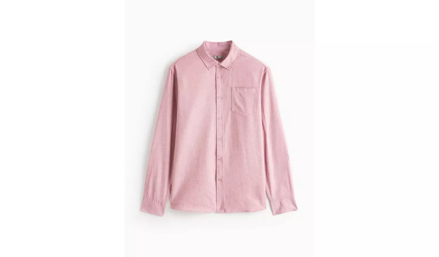 Pink Long Sleeve Oxford Shirt M