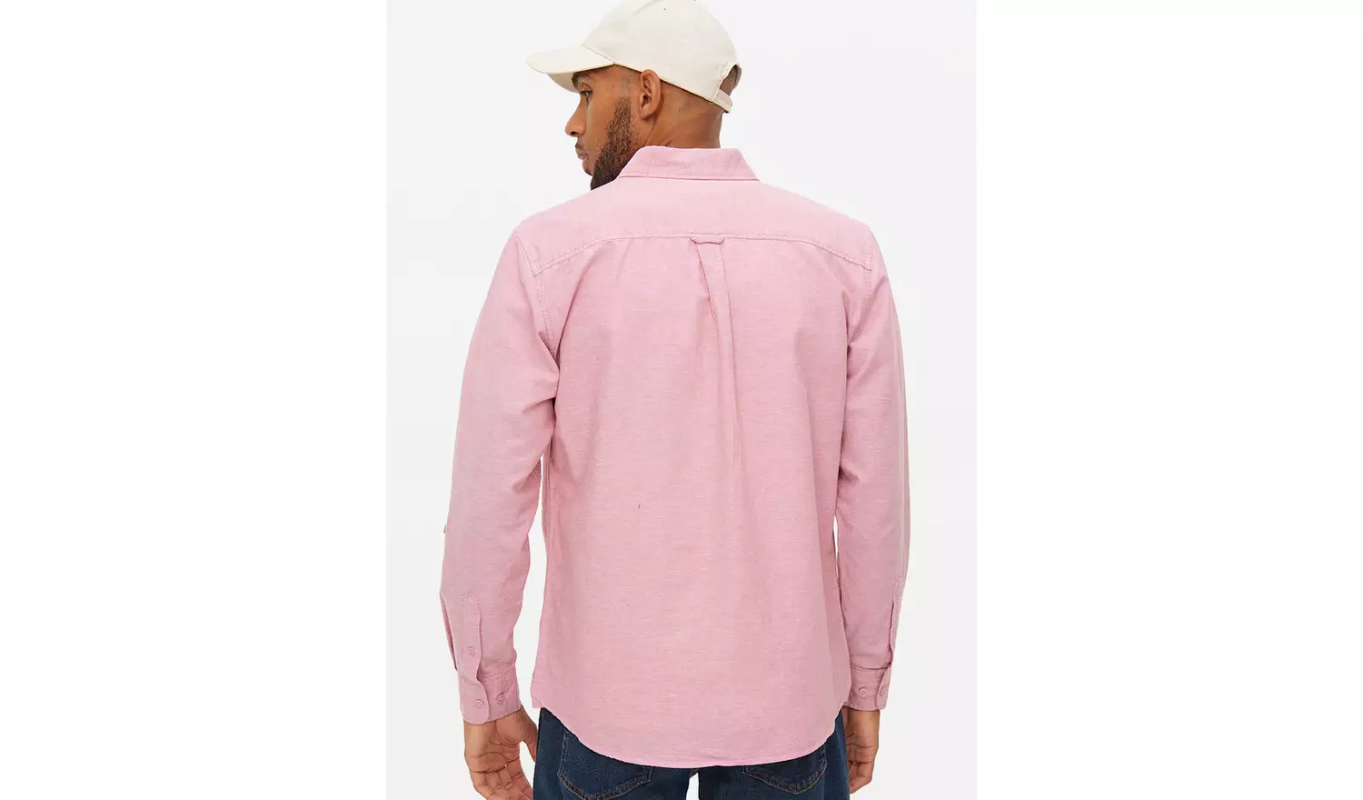 Pink Long Sleeve Oxford Shirt XXL