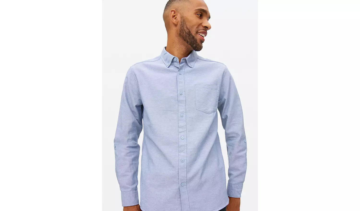 Blue Long Sleeve Oxford Shirt XXXL