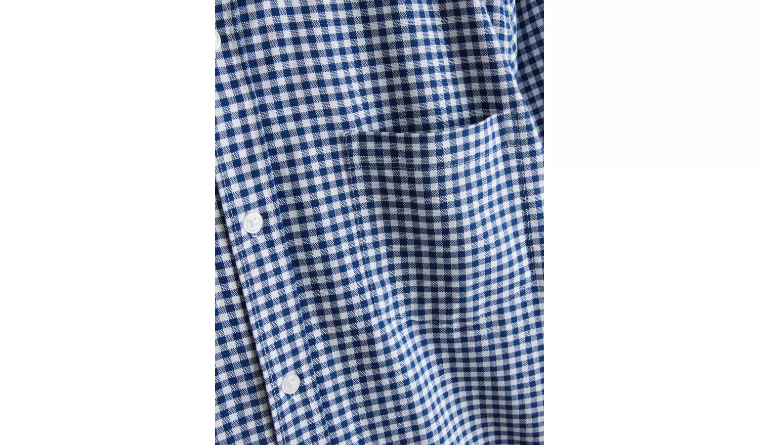 Navy Gingham Slim-Fit Oxford ShirtM