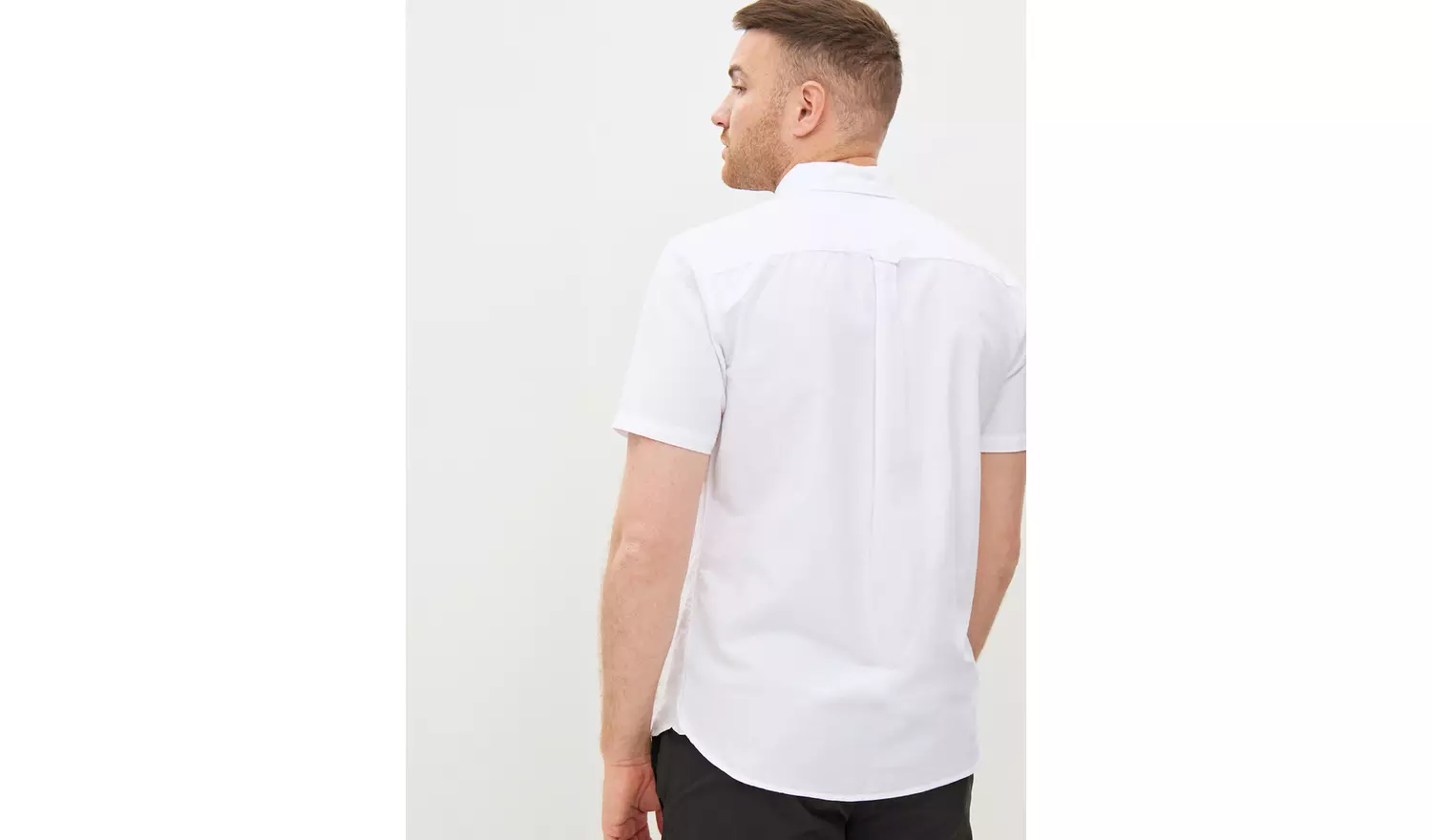 Short Sleeve White Oxford Shirt XXL