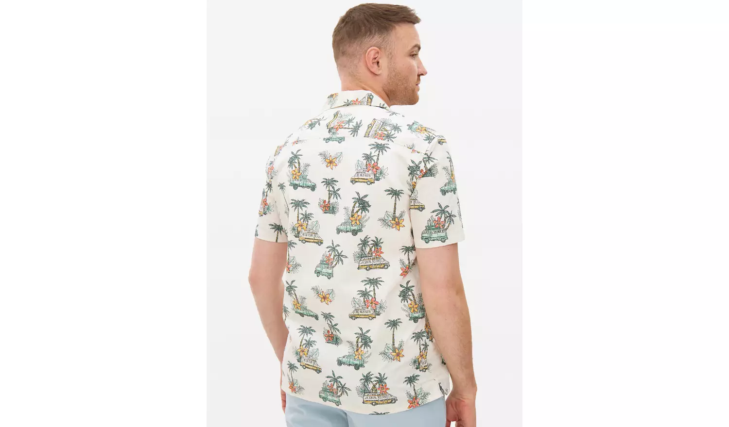 Camper Van Print Short Sleeve Shirt XXXL