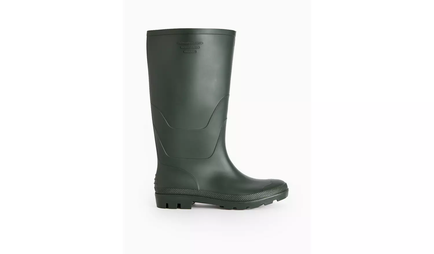 Khaki Calf Length Rubber Wellies 12