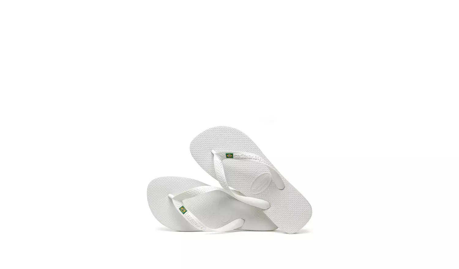 HAVAIANAS Brasil Flip Flops White 35/36
