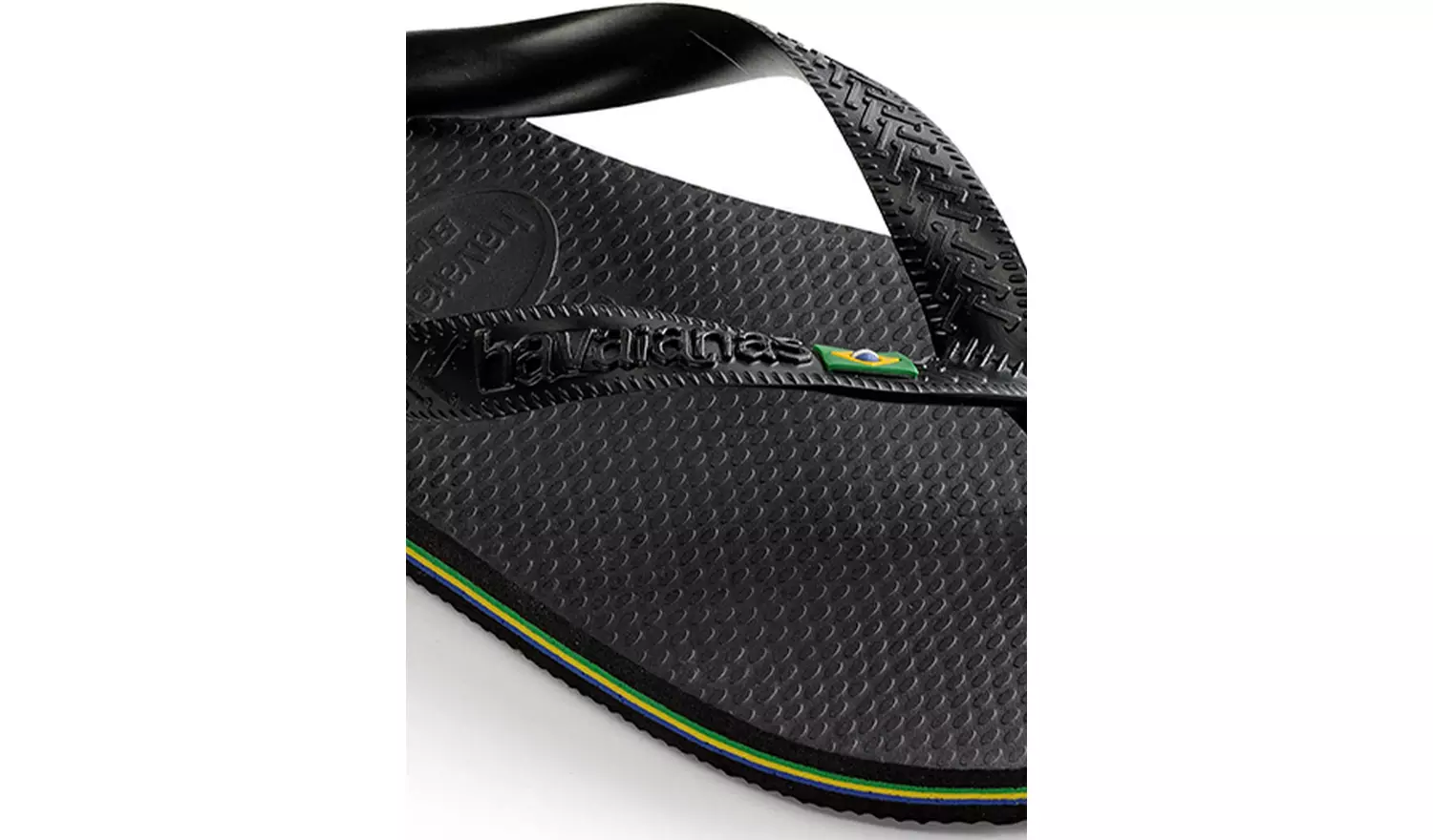 HAVAIANAS Brasil Flip Flops Black 45/46