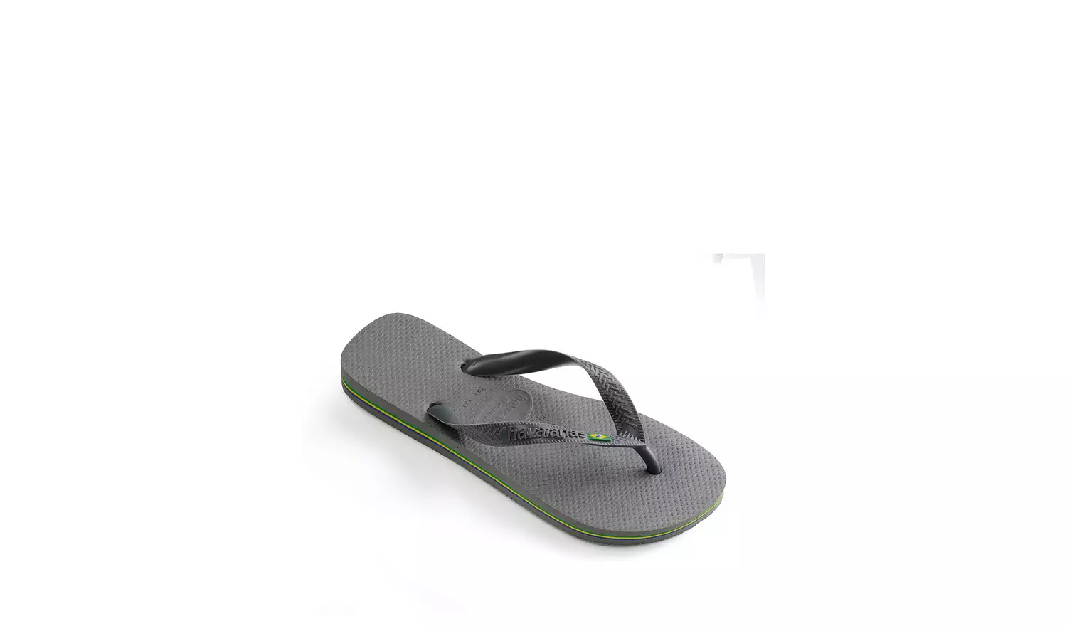 HAVAIANAS Brasil Flip Flops Steel Grey 39/40
