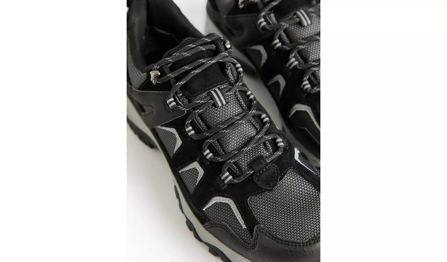 Black Suede Waterproof Hiking Trainers 8