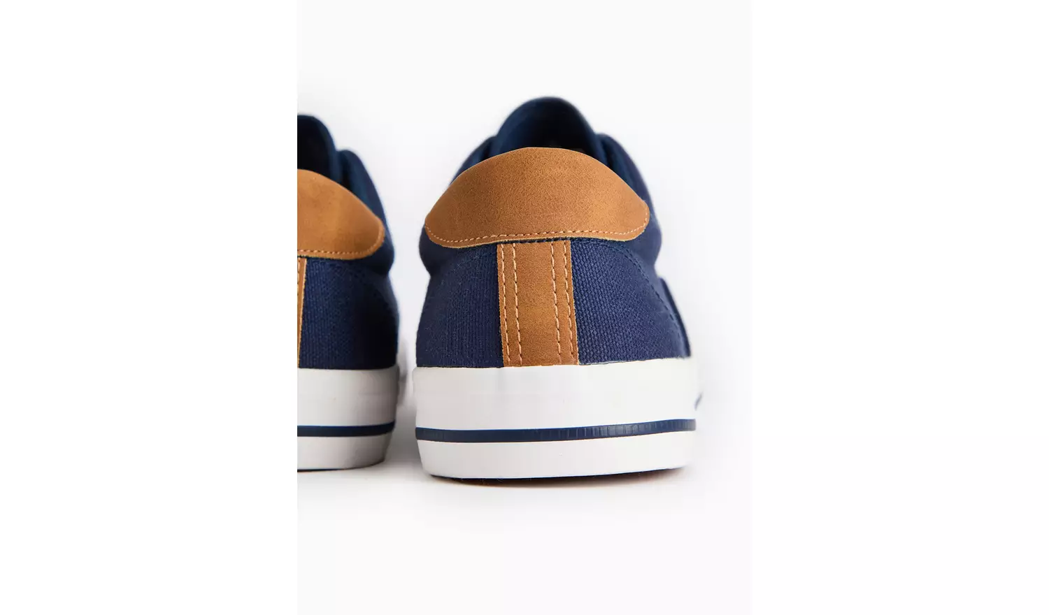 Navy Canvas Lace Up Shoe 11