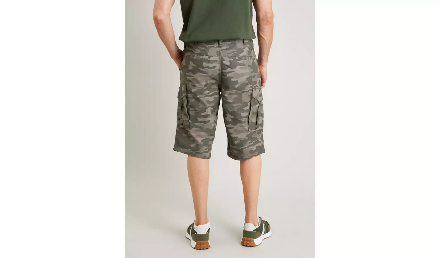 Camo Cargo Long Length Shorts - 46