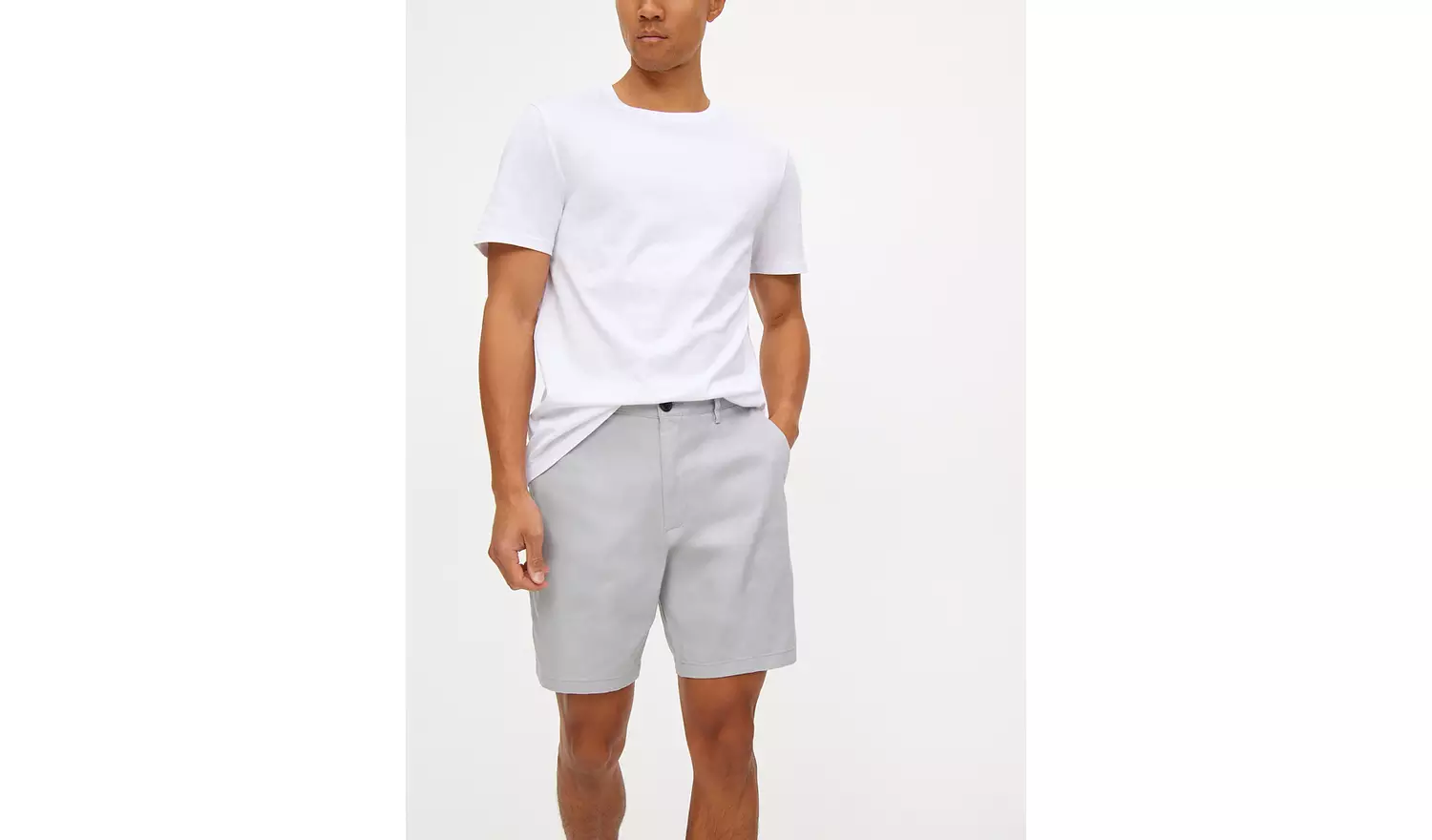 Grey Classic Chino Shorts 50