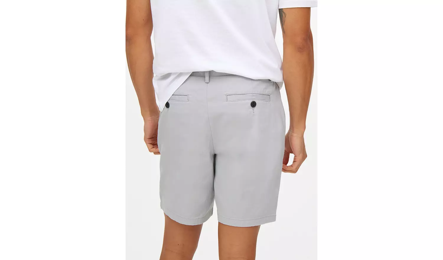 Grey Classic Chino Shorts 44