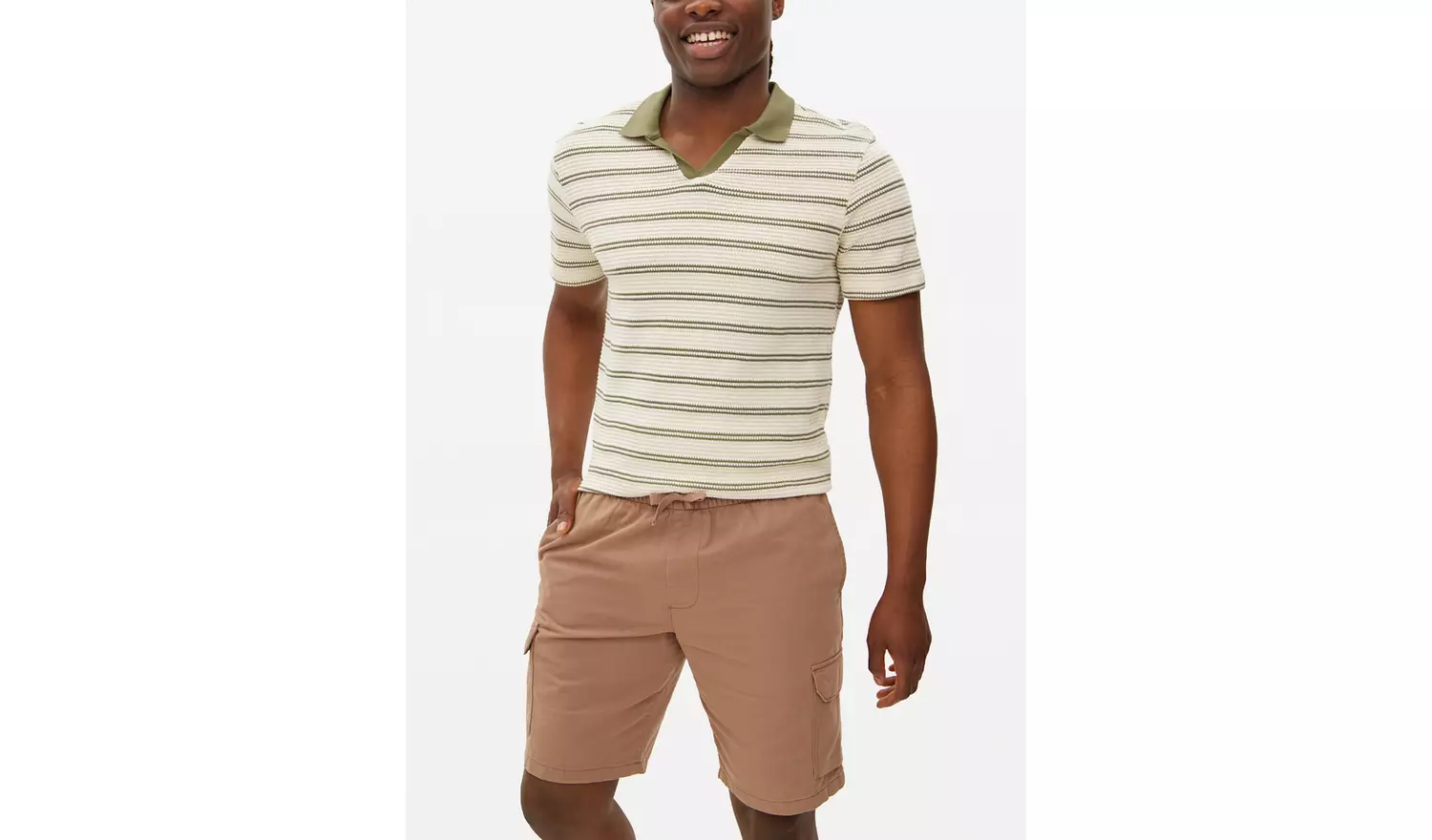 Neutral Washed Cargo Shorts 38