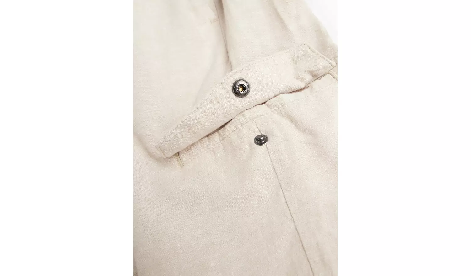 Stone Cargo Linen Shorts 34