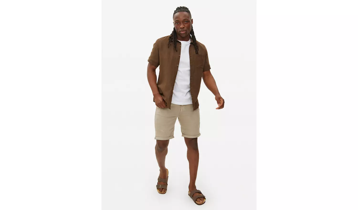 Grey Garment Dye Denim Shorts 50