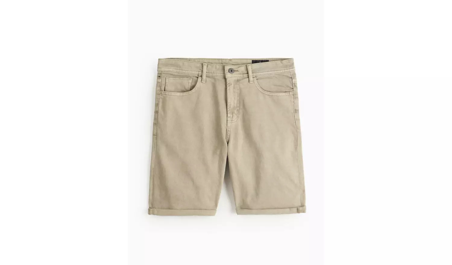 Grey Garment Dye Denim Shorts 40