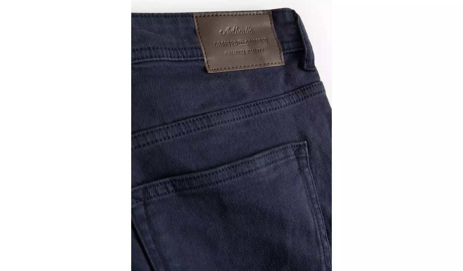 Navy Garment Dye Denim Shorts 34