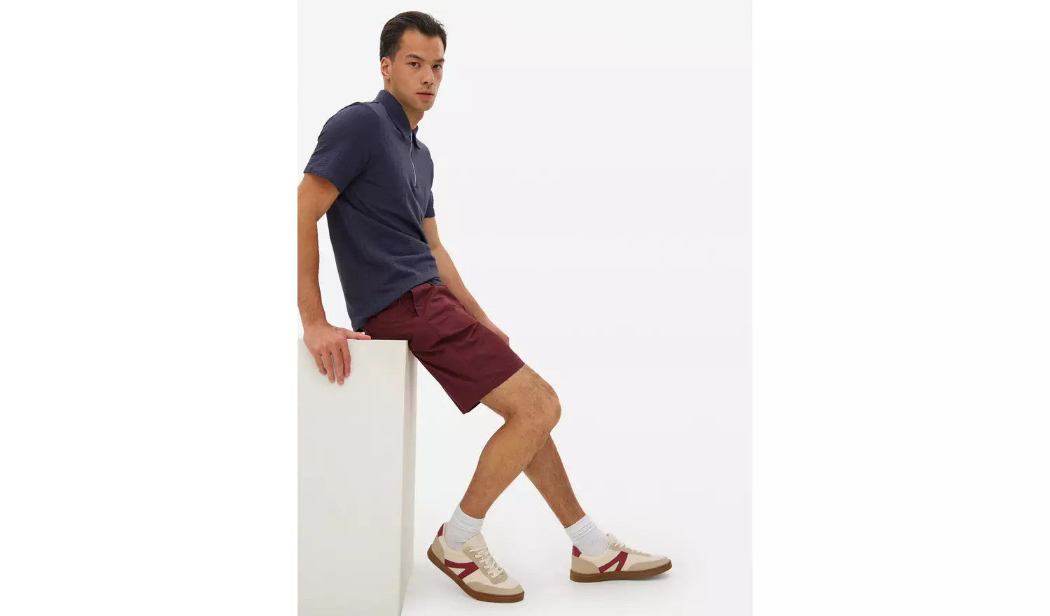 Dark Red Premium Chino Shorts 30