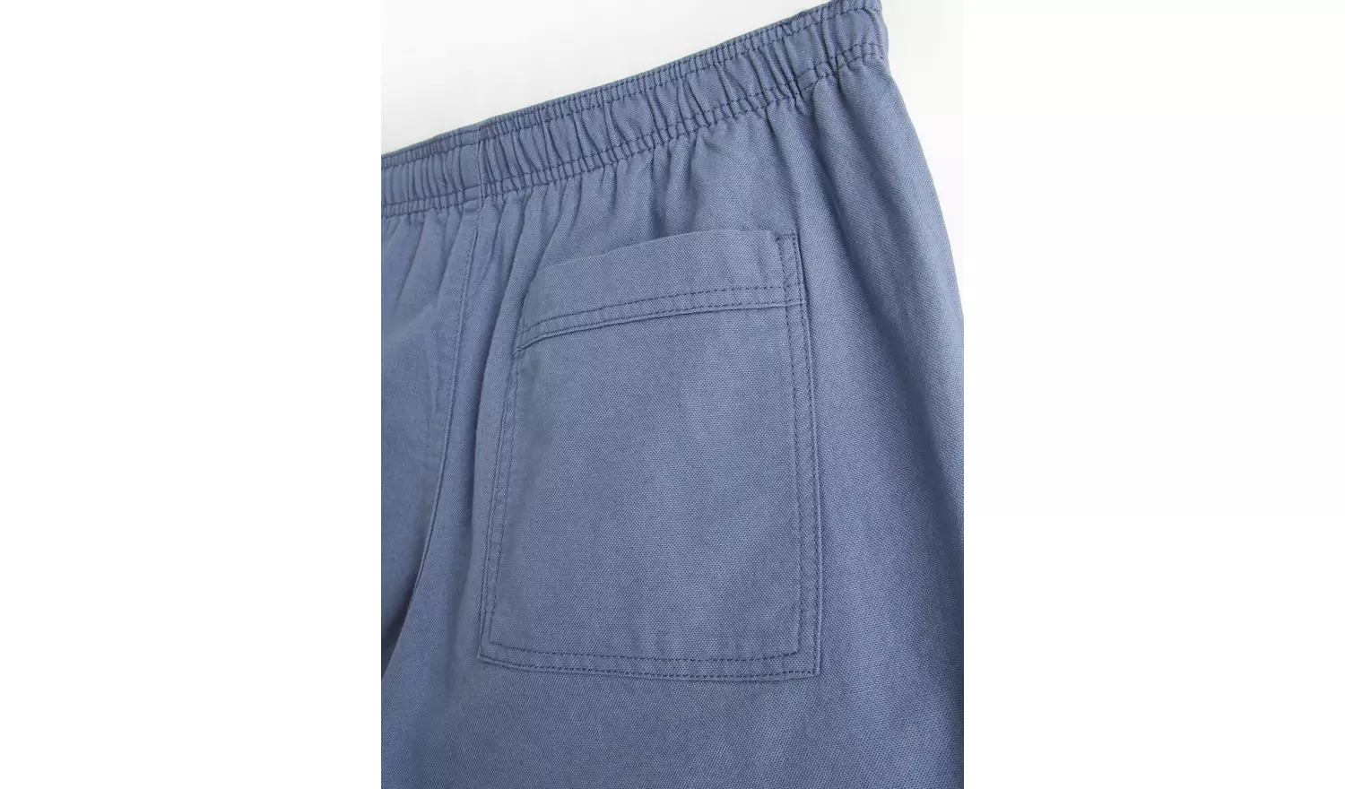 Blue Drawstring Cotton Shorts 40