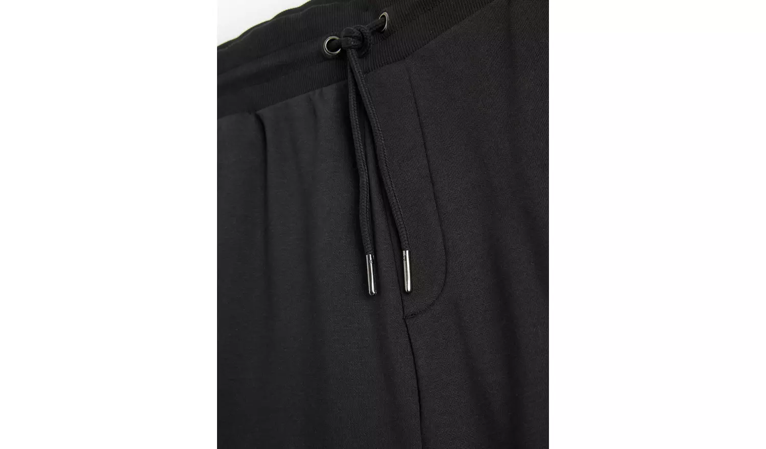 Black Jersey Drawstring ShortsM