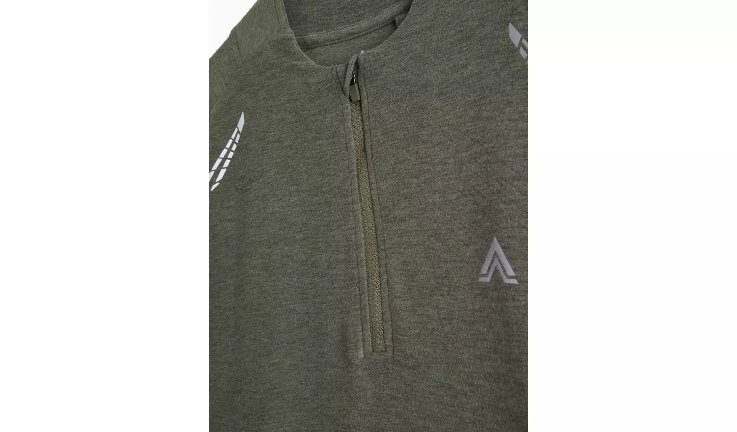 Tu Active Khaki Half Zip Long Sleeve Top XL