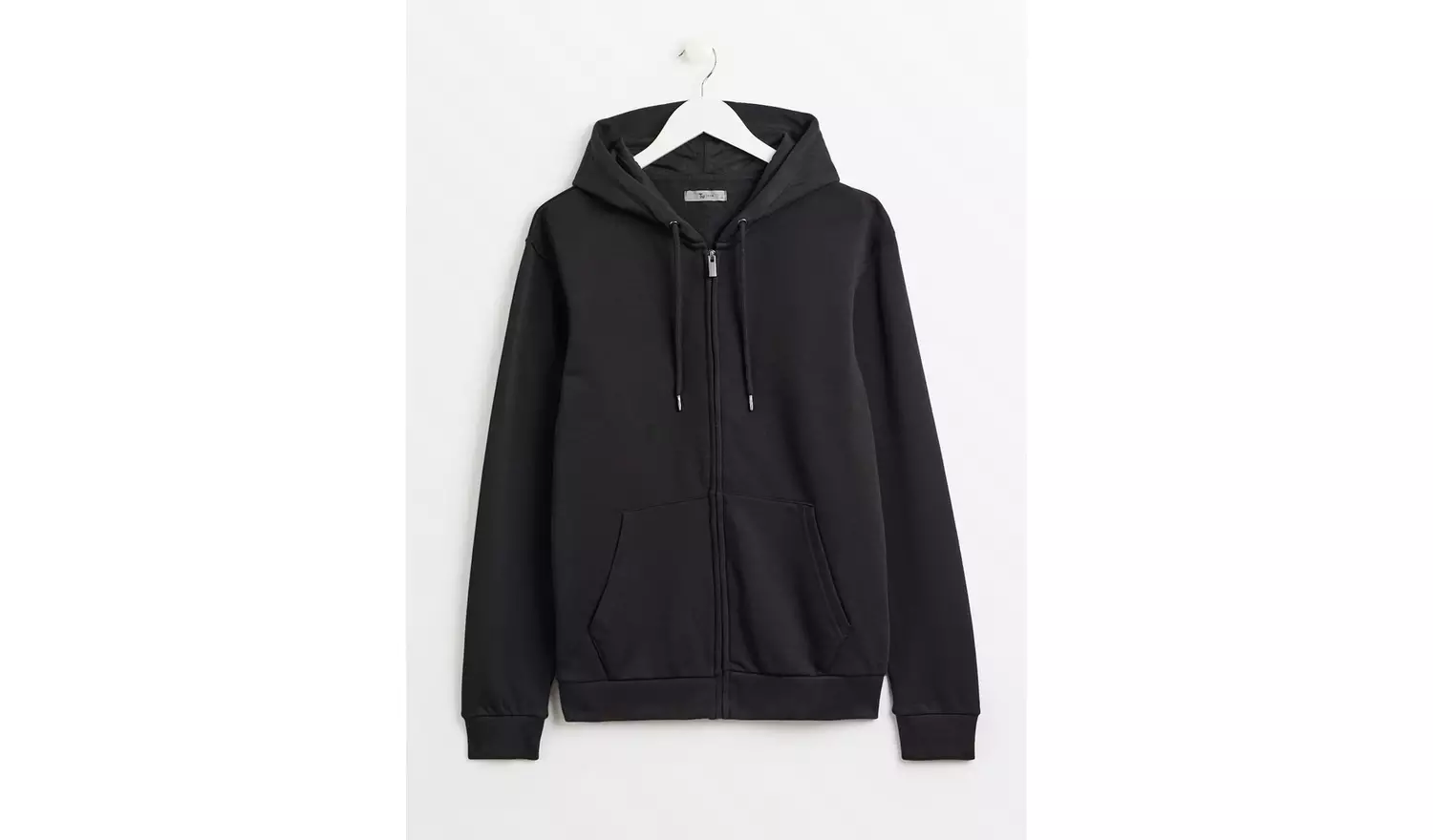 Black Classic Zip-Through Hoodie M