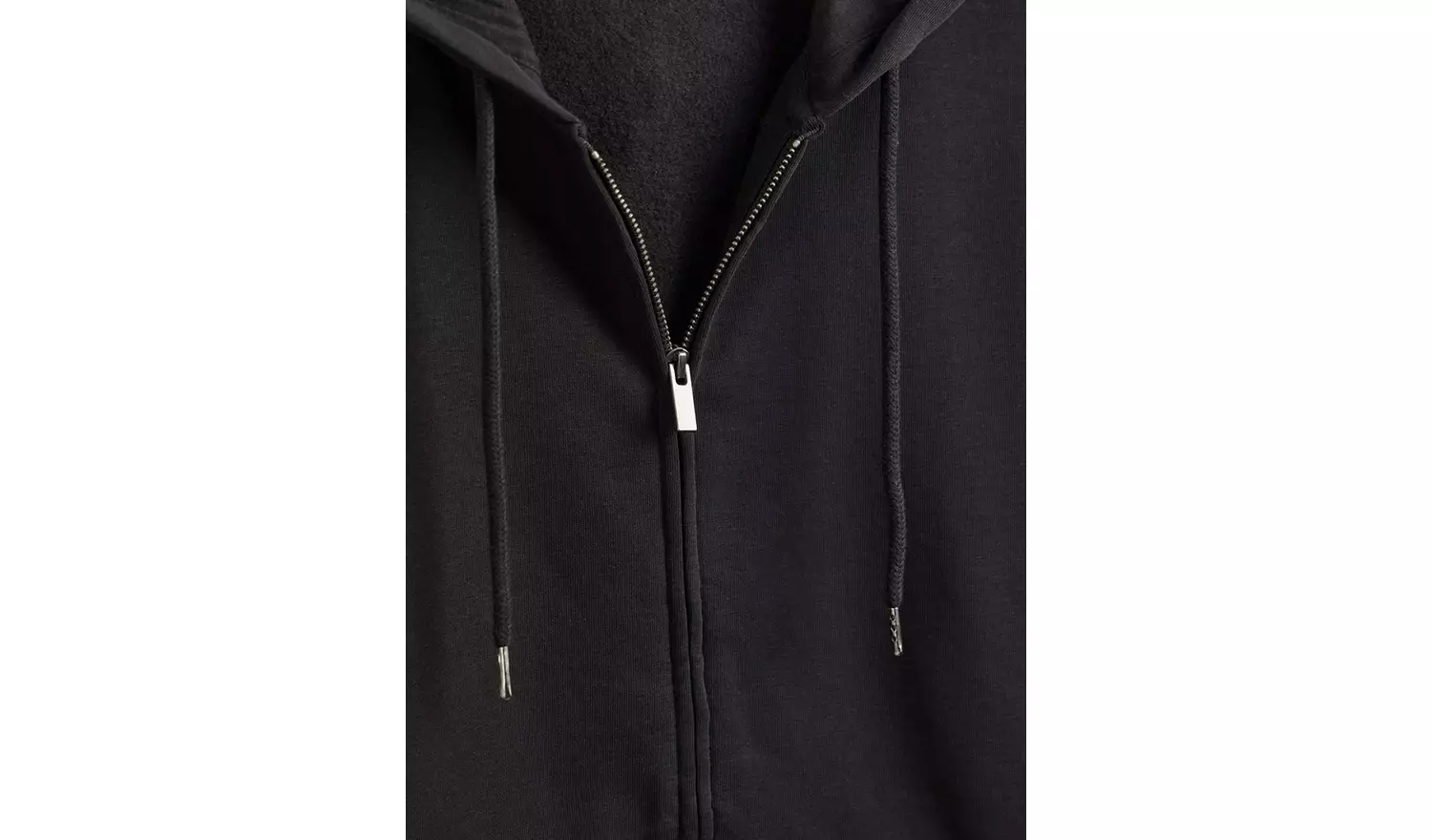 Black Classic Zip-Through Hoodie XXL