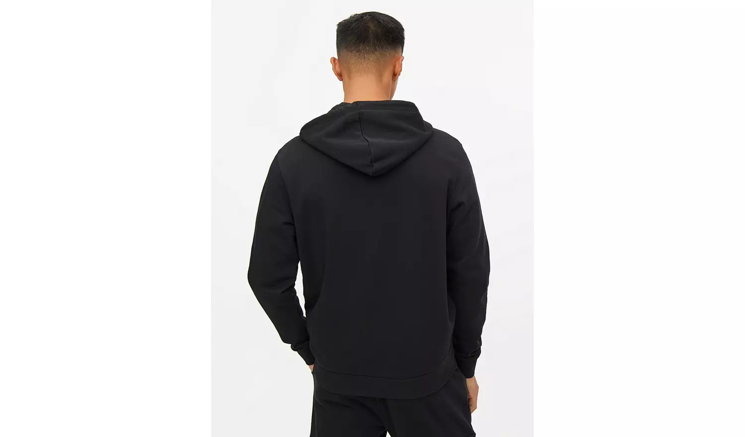 Black Classic Zip-Through Hoodie XXXXL