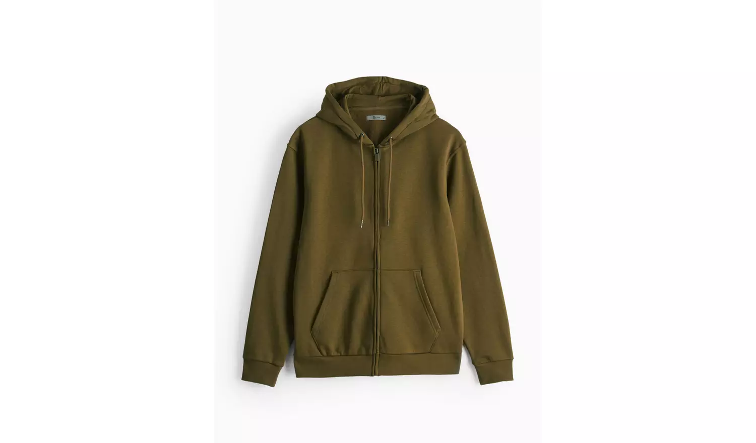 Khaki Classic Zip-Through Hoodie M