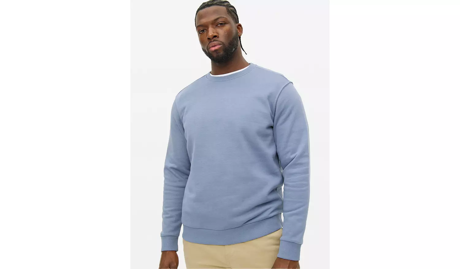 Blue Crew Neck Sweatshirt M