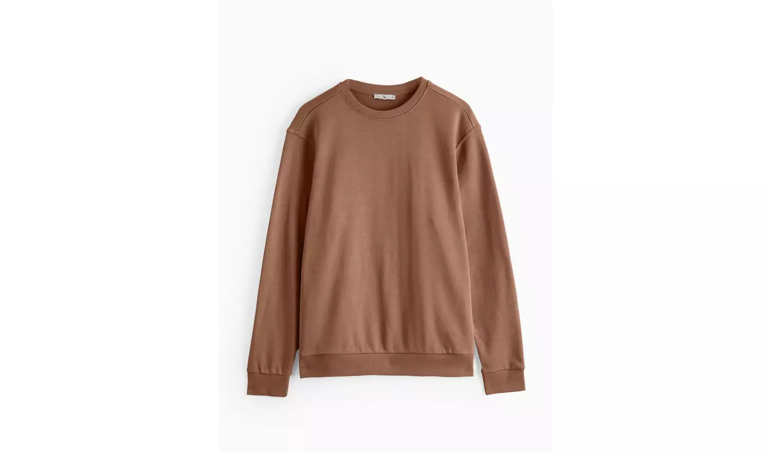 Brown Crew Neck Sweatshirt L