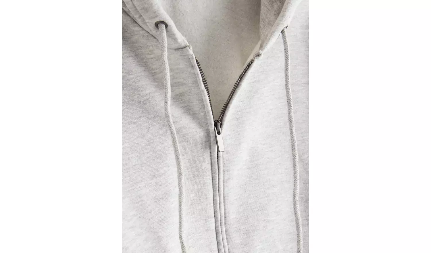 Grey Marl Core Zip-Through Hoodie XXL