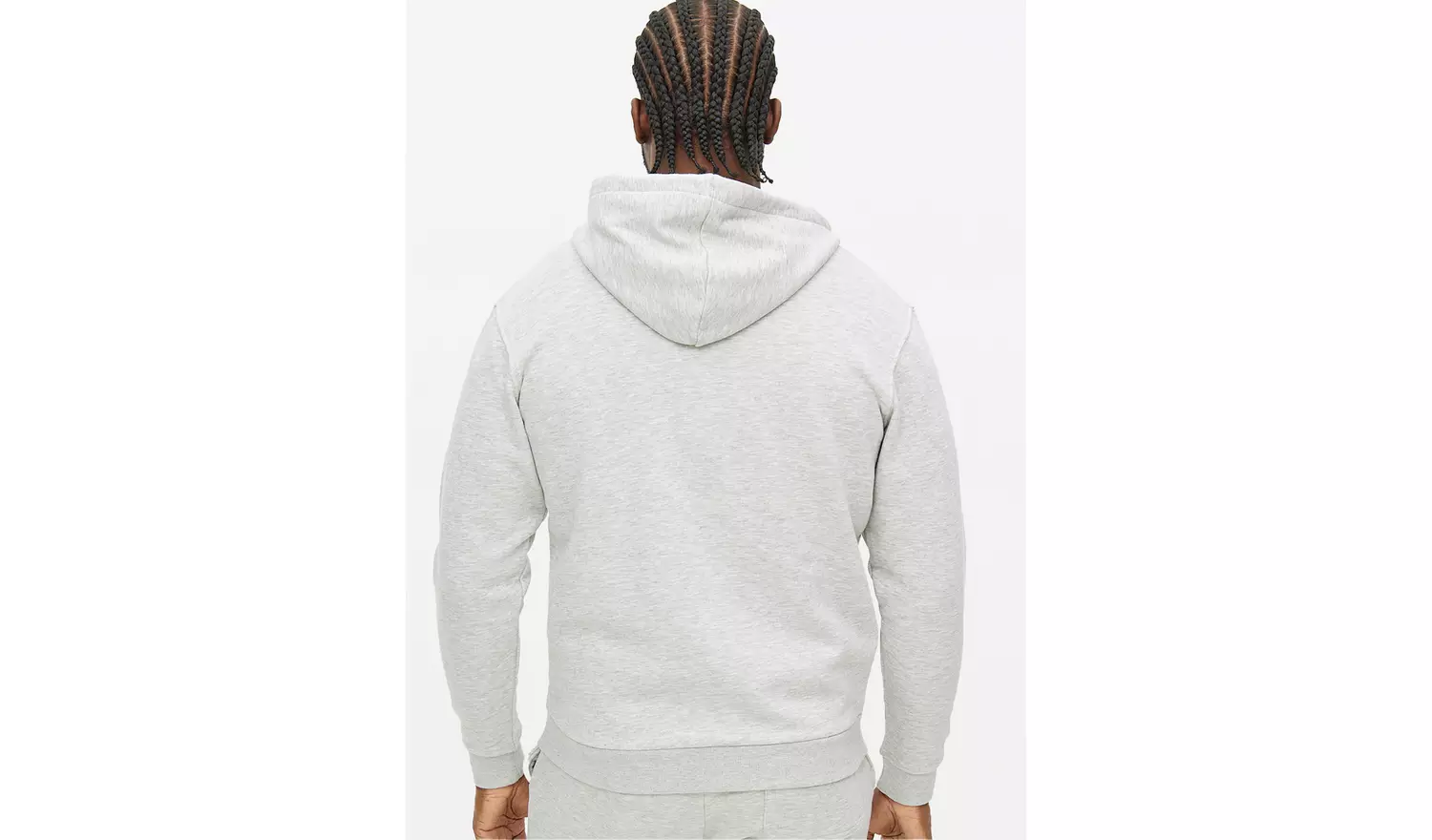 Grey Marl Core Zip-Through Hoodie XL