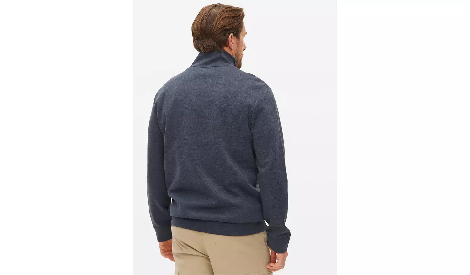 Elevated Navy Half-Zip Sweatshirt XL