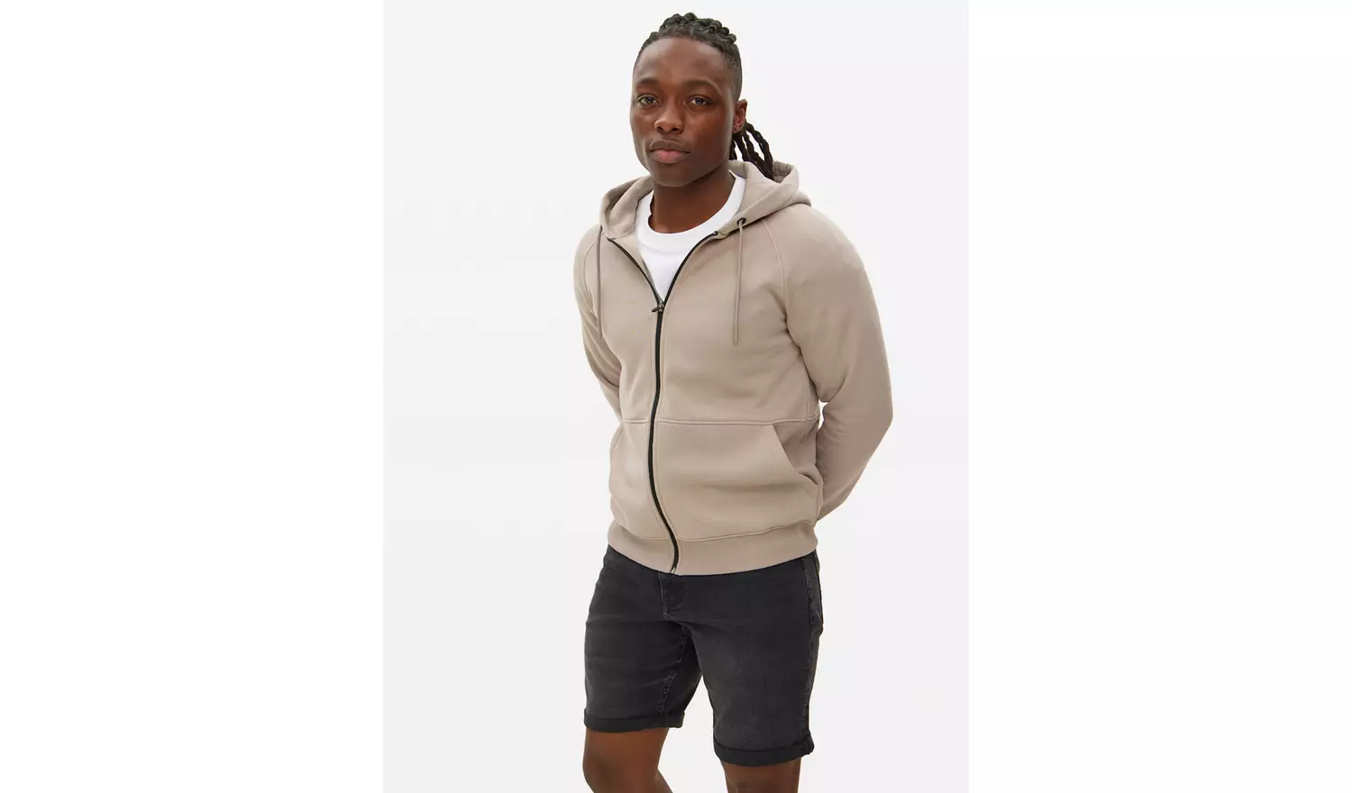 Light Grey Zip Through HoodieM