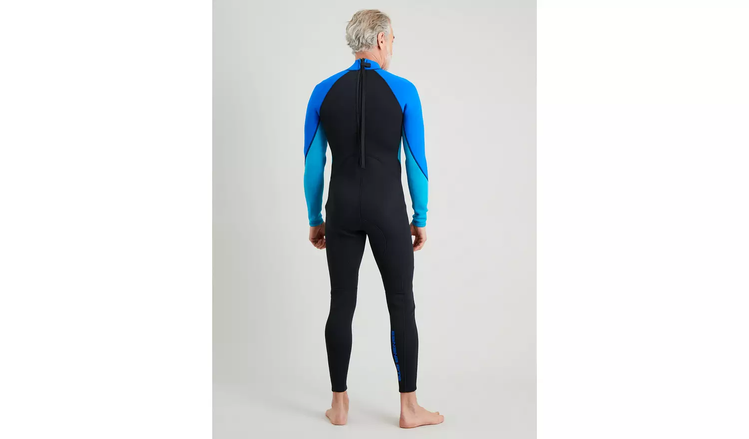 Men's Black & Blue Long Leg Wetsuit XL