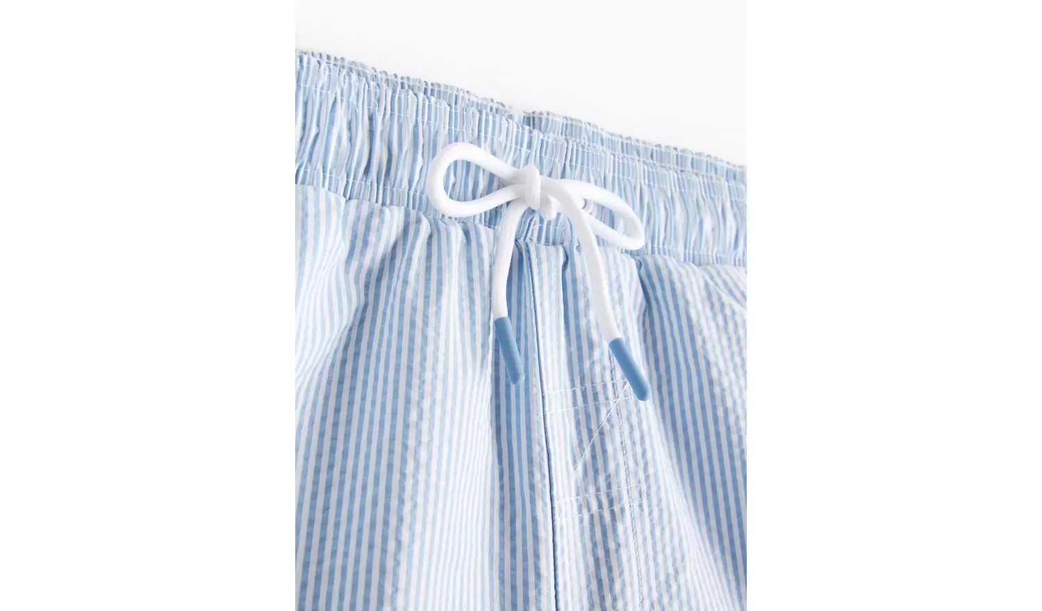 Blue Stripe Seersucker Swim Shorts XL