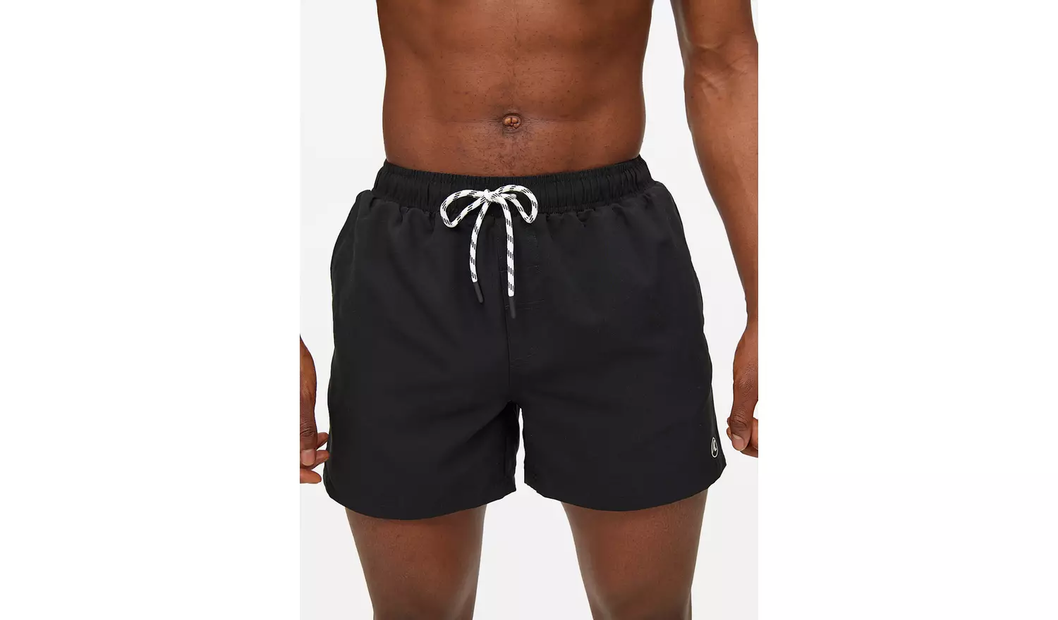 Basic Woven Black Swim Shorts XL