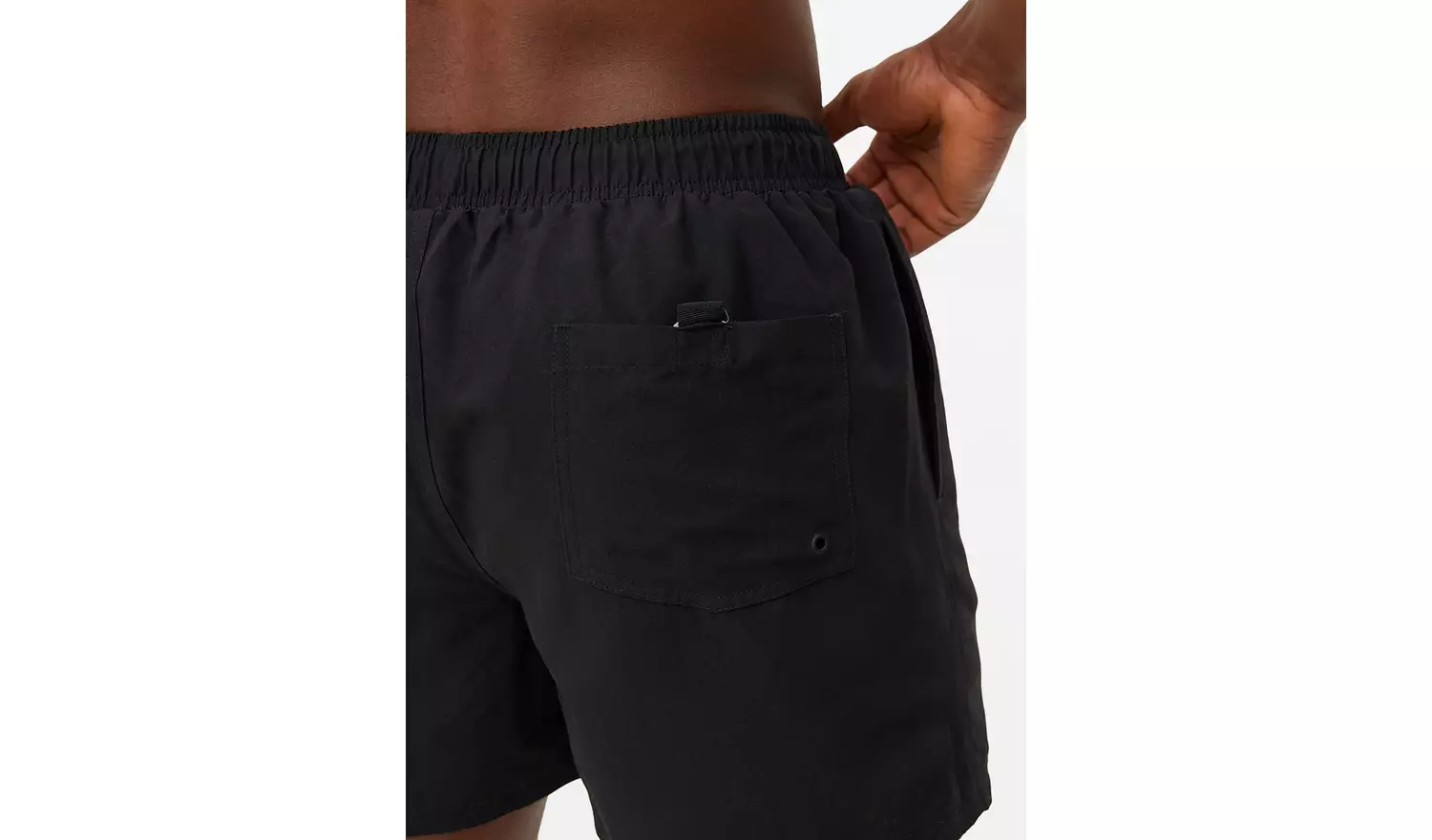 Basic Woven Black Swim Shorts XL